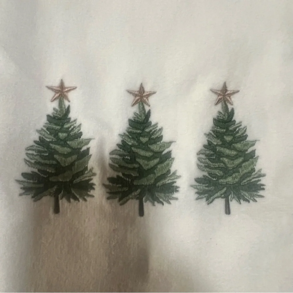 Festive Holiday Bath Towel Christmas towel embroidered New christmas trees